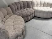 Parduodama trijų dalių Boubble boucle aud sofa - nuotraukos Nr. 3