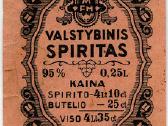 Etiketė Nr. 2 Valstybinis spiritas