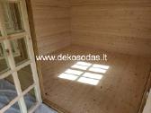 Medinis sodo namelis su sandeliuku 6x4 m. +terasa - nuotraukos Nr. 10