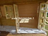 Medinis sodo namelis su sandeliuku 6x4 m. +terasa - nuotraukos Nr. 14