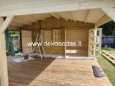 Medinis sodo namelis su sandeliuku 6x4 m. +terasa - nuotraukos Nr. 18