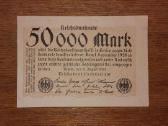 Vokietijos 50.000 markių banknotas