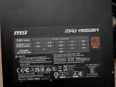 Msi Mag A550bn bronze plus 80 psu