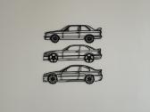 Sienos dekoracija Bmw e30 e36 e46 siluetai - nuotraukos Nr. 5
