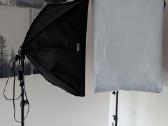 Softbox, apšvietimo rinkinis, studijinė lempa