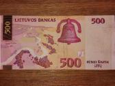 Lietuvos 500 litu banknotas - nuotraukos Nr. 2