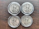 JAV 1/2 Doleriai 1942-1943-1944-1945 sidabras - nuotraukos Nr. 2