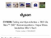 Dulkių siurblys - robotas Dyson Rb03 360 Vis Nav. - nuotraukos Nr. 2