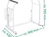 Tualeto rėmas - turėklas su rankenomis, iki 150 kg - nuotraukos Nr. 3