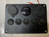 Valdymo skydelis 12v 24v su 5 jungikliais - nuotraukos Nr. 3