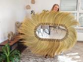 Veidrodis sienos dekoracija Boho Bali 100cm/110cm. - nuotraukos Nr. 7