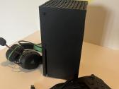 Xbox series X 1tb + du pulteliai ir ausinės