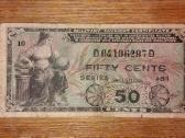 JAV 50 centu banknotas