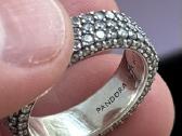 Pandora Timeless Pave Triple row žiedas 54 - nuotraukos Nr. 5