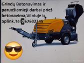 Grindu betonavimas,senų grindų ardymas