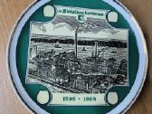 Porcelianinė lėkštė "Klaipėdos kartonas" Awa