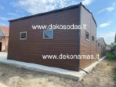 Skardinis garažas 6x8m su vartais,durimis,langais - nuotraukos Nr. 3