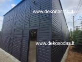 Skardinis garažas 7x14 m Ral
