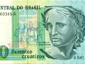 Brazil 200 cruzeiros 1990. Unc. P - nuotraukos Nr. 2