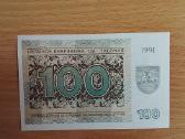 100 talonų 1991m. Unc. - nuotraukos Nr. 2