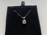 14k aukso pakabukas su natūraliu 1.03 ct briliantu - nuotraukos Nr. 8