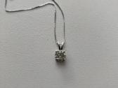 14k aukso pakabukas su natūraliu 1.03 ct briliantu - nuotraukos Nr. 9