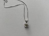 14k aukso pakabukas su natūraliu 1.03 ct briliantu - nuotraukos Nr. 10