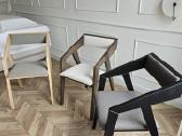 Nauja ąžuolinė kėdė su kokybišku audiniu - nuotraukos Nr. 15