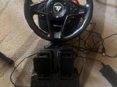 Thrustmaster vairas su pedalais