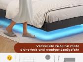 Nauja minkšta dvigulė lova su LED apšvietimu, Usb - nuotraukos Nr. 3