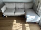 Kampinė sofa Milly (smėlio spalva)