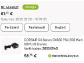 Corsair Cx650 650w maitinimo blokas - nuotraukos Nr. 4