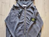 Stone Island Grey hoodie with two patch