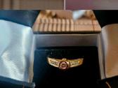 Žiedas geltono aukso 585, natūralūs briliantai - nuotraukos Nr. 4