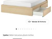 Lova Ikea Malm su Vagstranda 160 čiužinių - nuotraukos Nr. 4