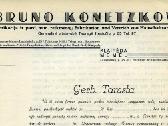 Dokumentai 1930/40 Bruno Konetzko Memel Klaipėda