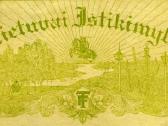1919 Tautos fondo dokumentas +aukų rinkimo ženklas
