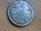 Lietuva 1925 5 litai (sidabras) "tulpės"/linai