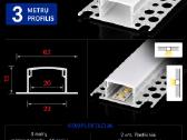 LED aliuminio profiliai 3m pilna komplektacija - nuotraukos Nr. 8