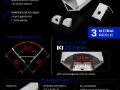 Kampiniai LED profiliai 3m su difuzoriumi Pilnas - nuotraukos Nr. 6