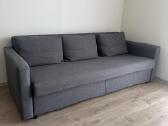 Pilka naudota sofa-lova