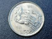 500 lirų 1961m. Italija sidabras