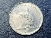 500 lirų 1961m. Italija sidabras - nuotraukos Nr. 2