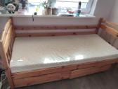Vaikiška lova 190x80 su stalčiais + Lonas čiužinys