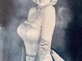 Marilyn Monroe paveikslas ant drobės 30x40 cm - nuotraukos Nr. 2