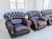 Chesterfield natūralios odos komplektas 3+1+1 - nuotraukos Nr. 8