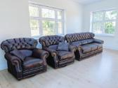 Chesterfield natūralios odos komplektas 3+1+1 - nuotraukos Nr. 11