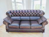 Chesterfield natūralios odos komplektas 3+1+1 - nuotraukos Nr. 3