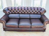 Chesterfield natūralios odos komplektas 3+1+1 - nuotraukos Nr. 6