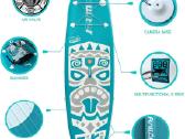 Naujos Funwater Tiki irklentės 320x84x15 150kg Sup - nuotraukos Nr. 4